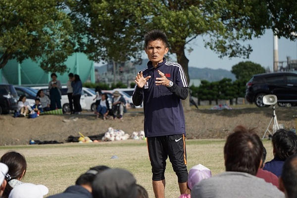 名良橋晃氏が山口県でサッカー教室 