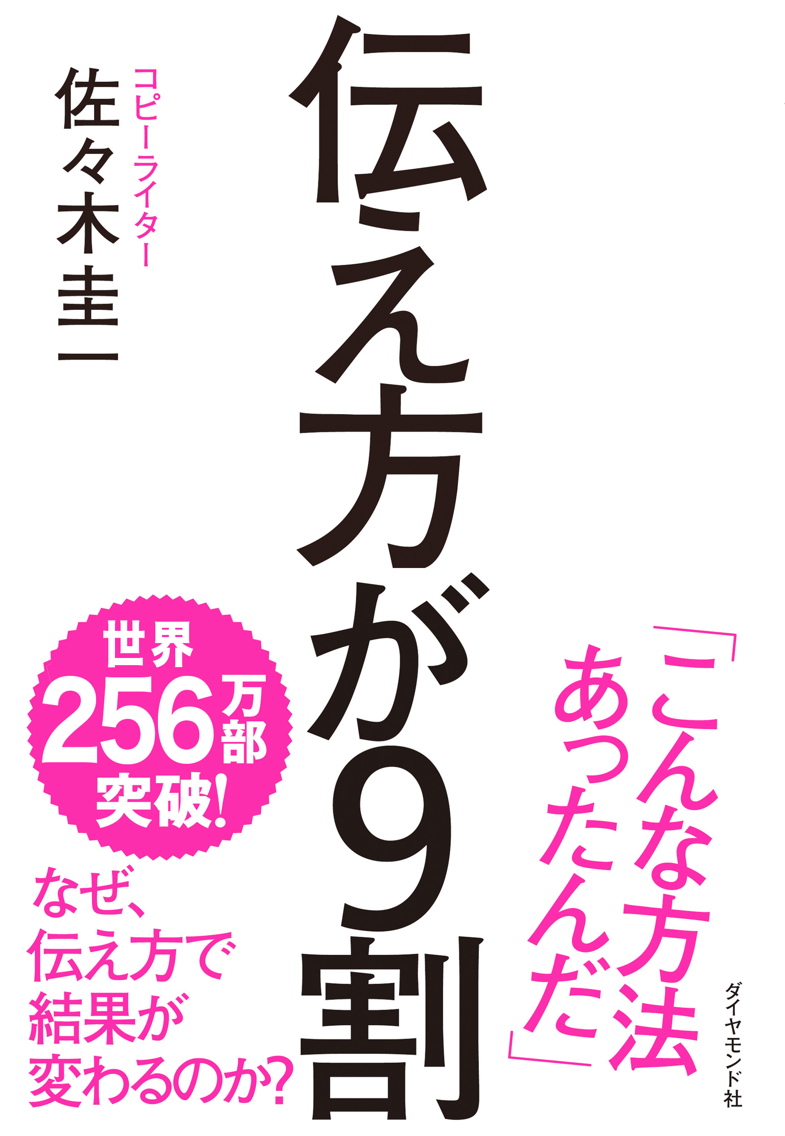 『伝え方が9割』（ダイヤモンド社）世界累計259万部